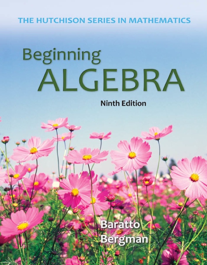 Beginning Algebra 9th Edition (Hutchison Series on Mathematics) by Stefan Baratto, Barry Bergman, Donald Hutchison